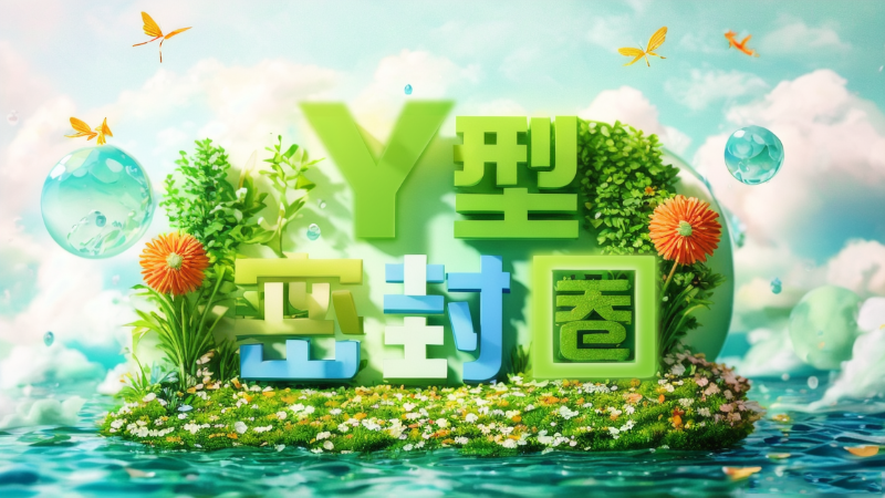 22Y形密封圈效果字體海報