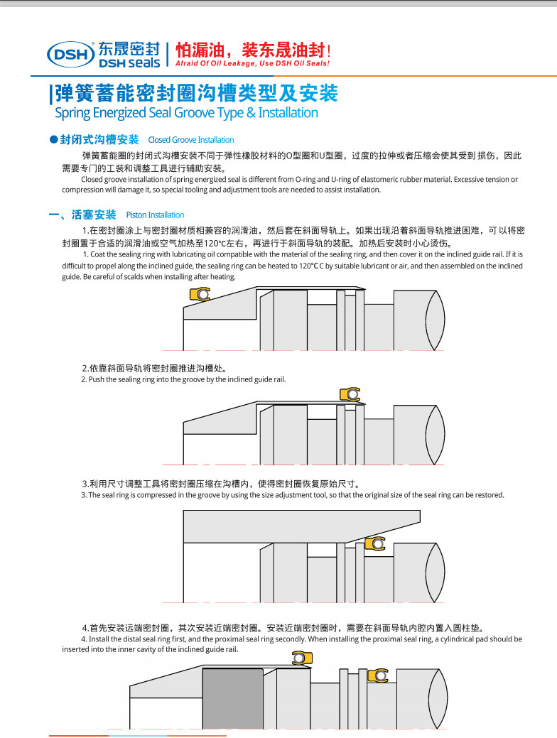 密封圈溝槽類型及安裝3