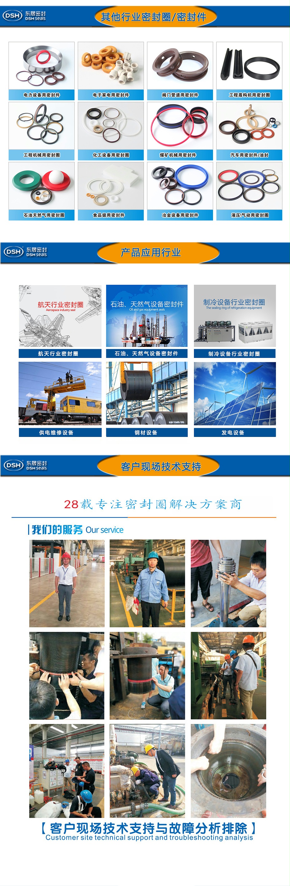 B型油封應用行業(yè)