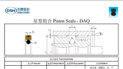 新版星型組合密封圈規(guī)格尺寸表