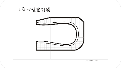 V型密封圈的截面結(jié)構(gòu)圖